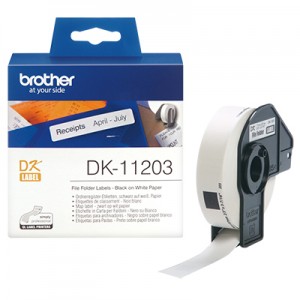 Brother DK11203 label til arkivmapper