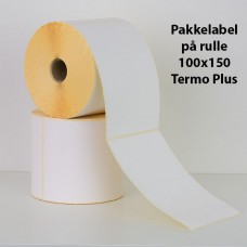 Pakkelabel 100x150  - 25,4mm kerne  - Termo Plus - 500 fragtlabels/rulle