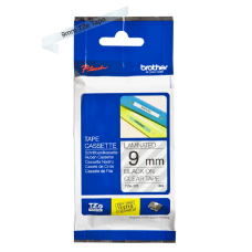 Brother TZe121 tape – sort print på klar tape - 9 mm x 8 meter - Original TZe-121 tape
