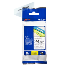 Brother TZe151 tape – sort print på klar tape - 24 mm x 8 meter - Original TZe-151 tape