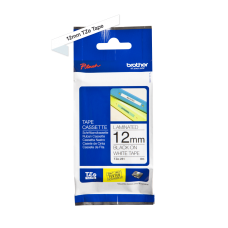 Brother TZe231 tape – sort print på hvid tape - 12 mm x 8 meter - Original TZe-231 tape