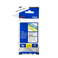 Brother TZe251 tape – sort print på hvid tape - 24 mm x 8 meter - Original TZe-251 tape