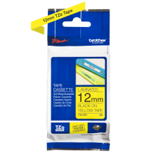 Brother TZe631 tape – sort print på gul tape - 12 mm x 8 meter - Original TZe-631 tape