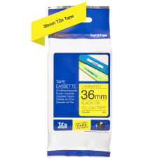 Brother TZe661 tape – sort print på gul tape - 36mm x 8 meter - Original TZe-661 tape