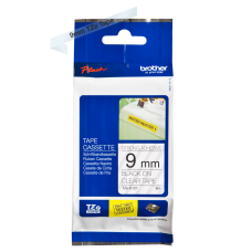 Brother TZeS121 tape – sort print på klar tape - 9 mm x 8 meter - Original TZe-S121 tape