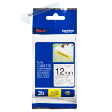 Brother TZeS131 tape – sort print på klar tape - 12 mm x 8 meter - Original TZe-S131 tape
