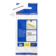 Brother TZeS261 tape – sort print på hvid tape - 36 mm x 8 meter - Original TZe-S261 tape