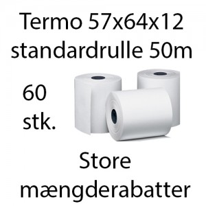 Termorulle 57X64x12 (50 meter 60 stk.) BPA-fri