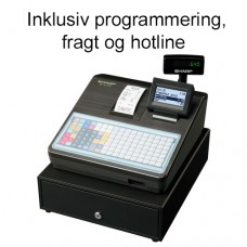 Sharp XE-A217 Kasseapparat - sort - Programmeret